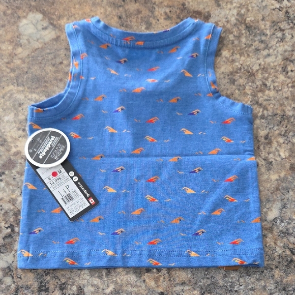L&P Apparel Size 6-12 Months NEW Blue Kids Tank Top - Picture 5 of 8